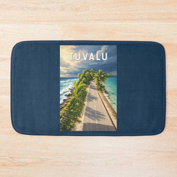 Item preview, Tuvalu Illustration Travel Art Vintage designed and sold by KrisSidDesigns.