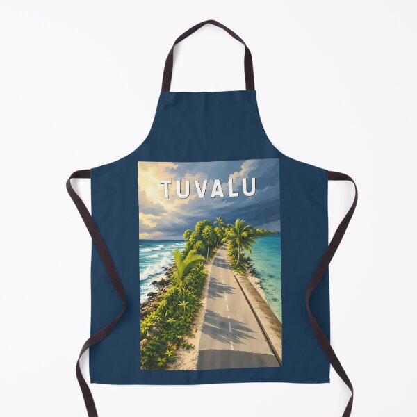Item preview, Tuvalu Illustration Travel Art Vintage designed and sold by KrisSidDesigns.