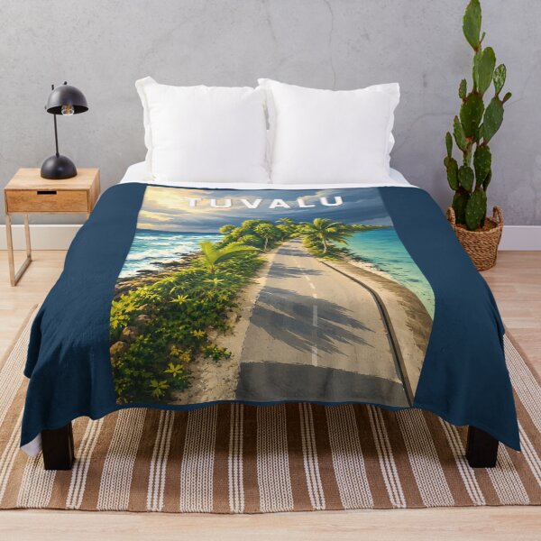 Item preview, Tuvalu Illustration Travel Art Vintage designed and sold by KrisSidDesigns.
