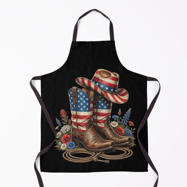 Item preview, Western Cowboy Boots USA Flag 4th of July Patriotic Cowgirl designed and sold by CF_VintageDesign.