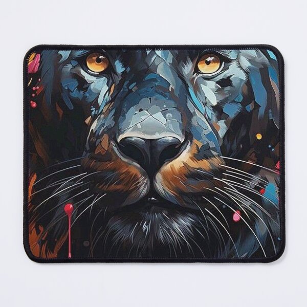 Item preview, Vibrant Abstract Black Panther Art Print - Colorful Animal Wall Art designed and sold by aune-co.