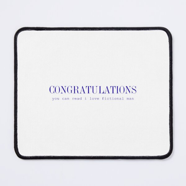 Item preview, Congratulations, You Can Read I Love Fictional Man Stamp designed and sold by curated-plots.