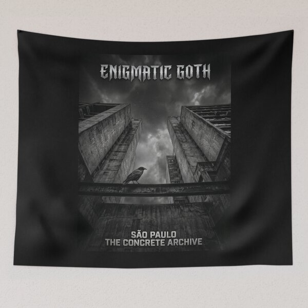 Item preview, São Paulo The Concrete Archive - Enigmatic Goth Brutalist City Art designed and sold by EnigmaticGoth.