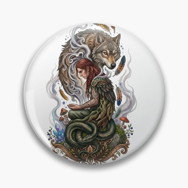 Item preview, Mystic Wolf Shaman Spirit Guide designed and sold by Sovereign Supply Co..