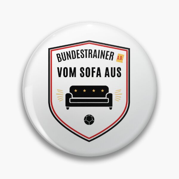Item preview, National coach from the sofa | Funny football fan shirt Germany couch coach designed and sold by FashionFlairLab.