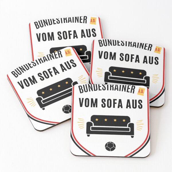 Item preview, National coach from the sofa | Funny football fan shirt Germany couch coach designed and sold by FashionFlairLab.