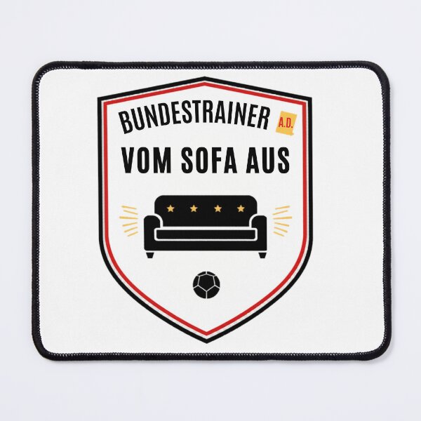 Item preview, National coach from the sofa | Funny football fan shirt Germany couch coach designed and sold by FashionFlairLab.