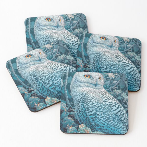 Item preview, Majestic Snowy Owl Art: Ethereal Winter Forest Wildlife Illustration designed and sold by aune-co.