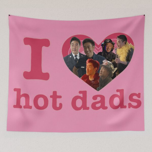 Item preview, I Love Hot Dads Chimney Han designed and sold by carrie-does-art.