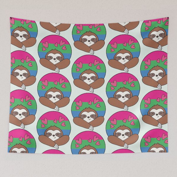 Item preview, LGBTQ Sloth - Cute Polysexual Pride Design designed and sold by Cannaxes Studio.