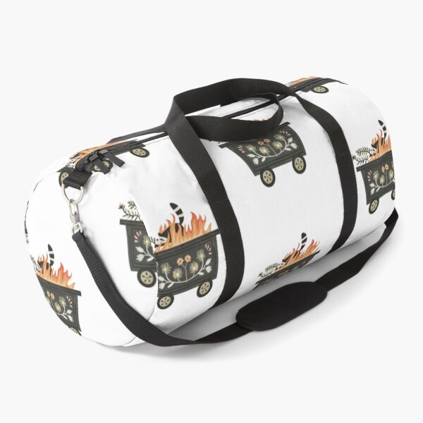Item preview, Scandinavian Folk Art, Dumpster Fire With Raccoon designed and sold by xiao xuans.