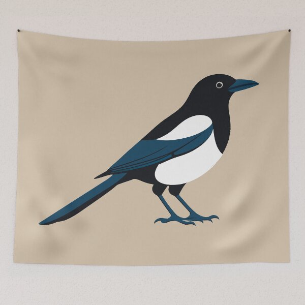Item preview, Black-Billed Magpie Bird | Magpie Lover Gift | Corvid Birdwatching Design designed and sold by donwillisjrart.
