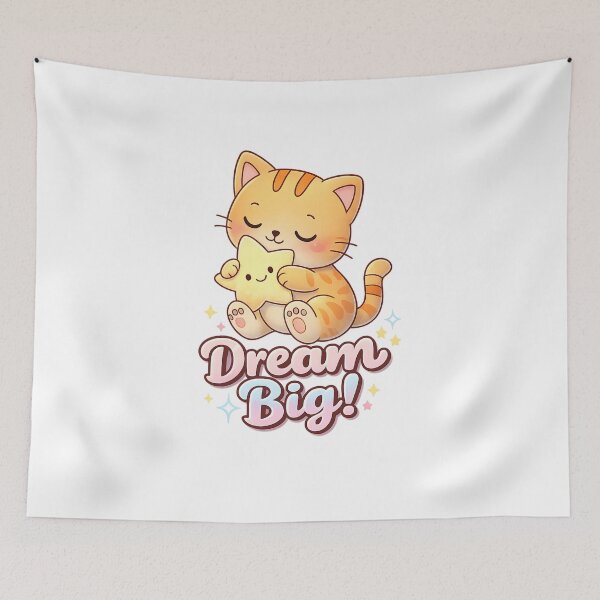 Item preview, Dream Big Cat T-Shirt Design designed and sold by SoftSproutstu.