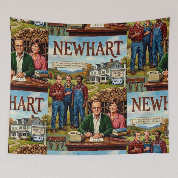 Item preview, Welcome to the Stratford Inn – Newhart Fine Art Print designed and sold by Art's Diner.