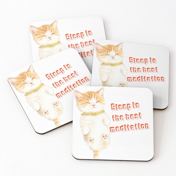 Item preview, Copy of Cute Sleeping Cat Illustration - Cozy Kawaii Kitten Art designed and sold by XODAD.