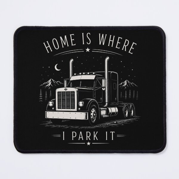 Item preview, Home Is Where I Park It – Trucker Life Vintage Design designed and sold by MargaretaArt.