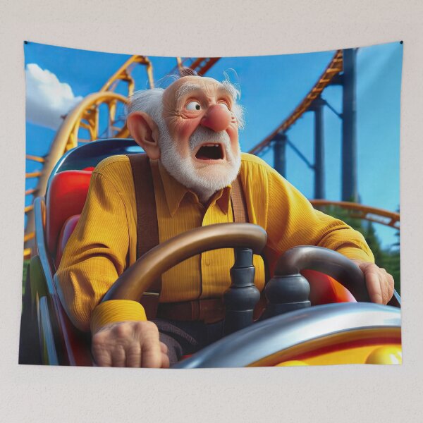 Item preview, Old Man on a rollercoaster designed and sold by Colin Bentham.