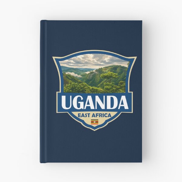 Item preview, Uganda Illustration Retro Badge designed and sold by KrisSidDesigns.
