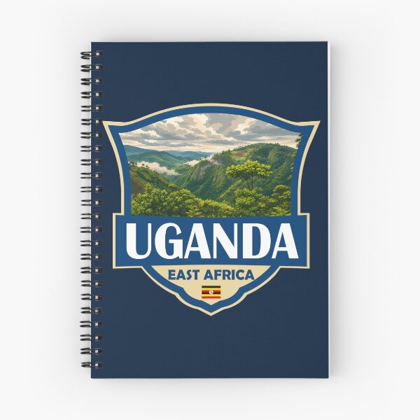 Item preview, Uganda Illustration Retro Badge designed and sold by KrisSidDesigns.