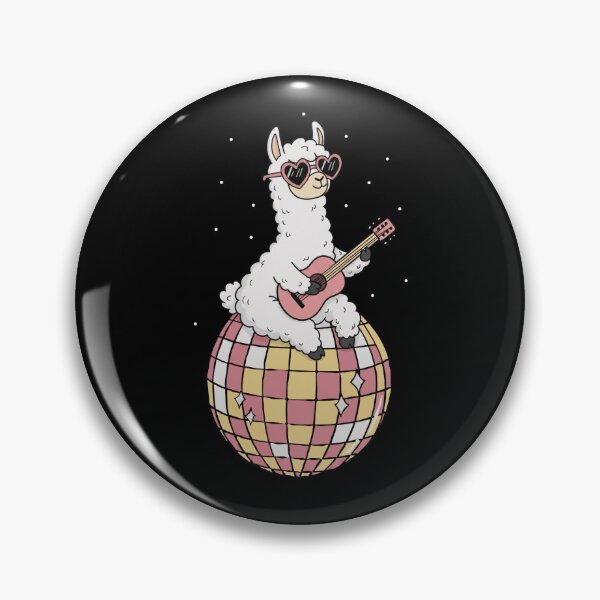 Item preview, Funny Llama Disco Ball Guitar Rave Zoo Boys Girls Kids designed and sold by rafaeltto.