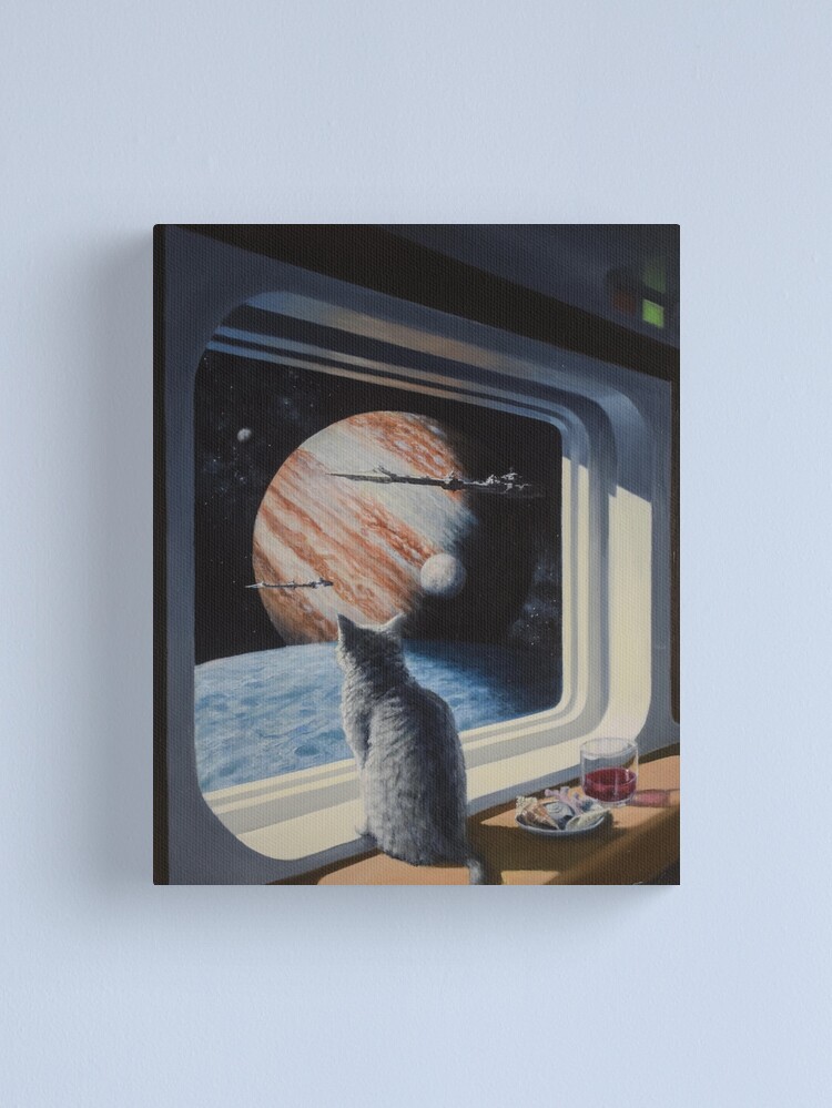 Thumbnail 2 of 3, Canvas Print, Ship's Cat designed and sold by Keith Spangle.