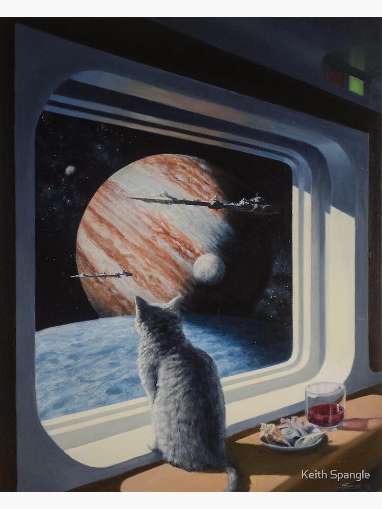 Thumbnail 3 of 3, Canvas Print, Ship's Cat designed and sold by Keith Spangle.