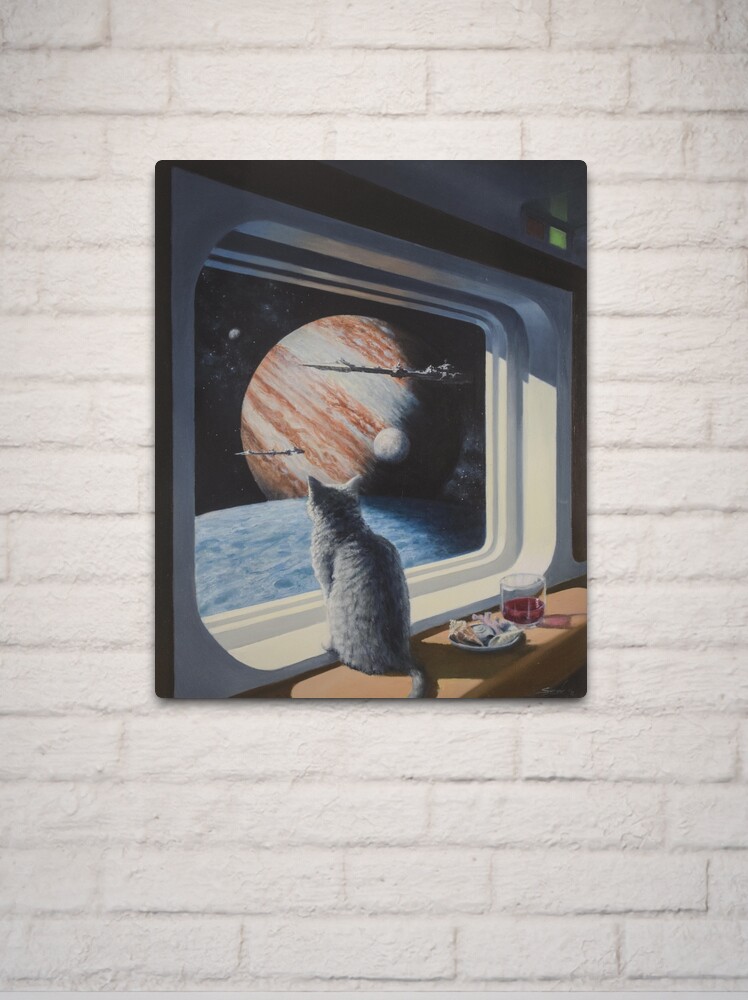 Thumbnail 2 of 4, Metal Print, Ship's Cat designed and sold by Keith Spangle.