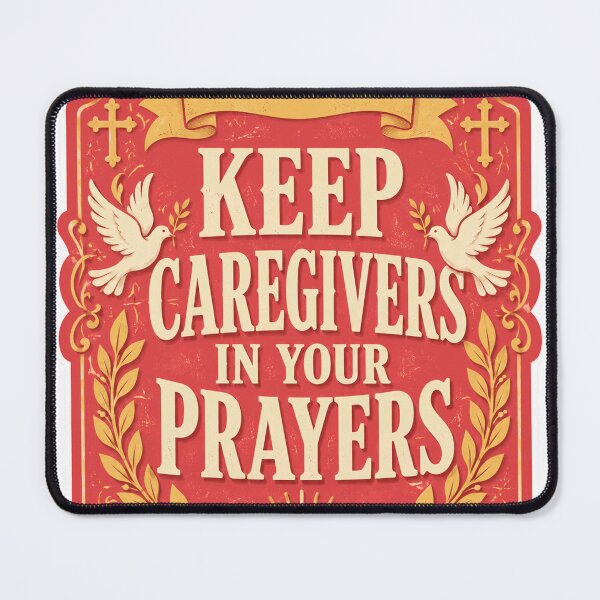 Item preview, Support Caregivers Prayer Emblem designed and sold by Squiggle Happy.