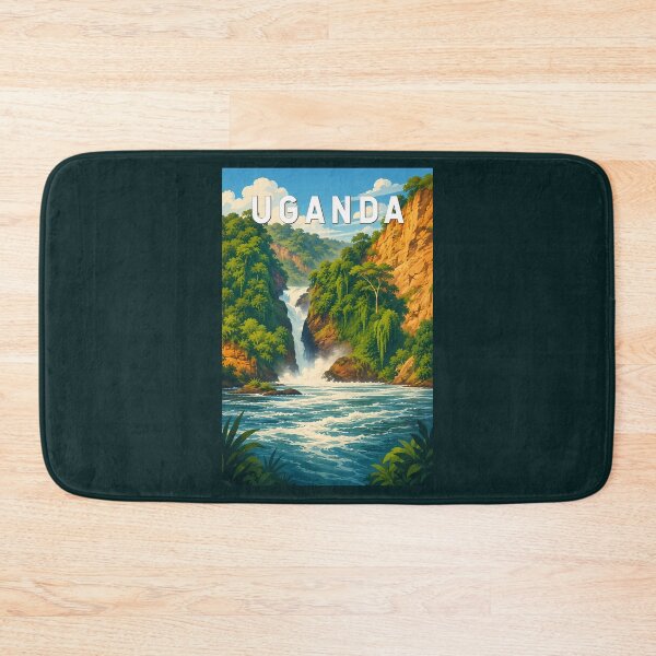 Item preview, Uganda Illustration Travel Art Vintage designed and sold by KrisSidDesigns.
