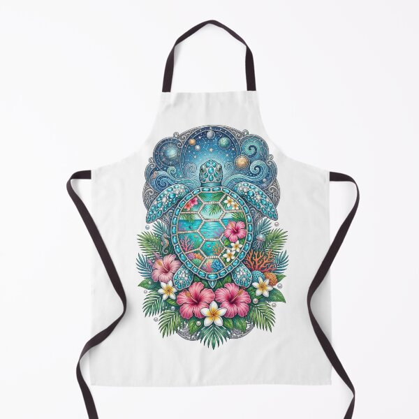 Item preview, Cosmic Sea Turtle Tropical Hibiscus designed and sold by Sovereign Supply Co..
