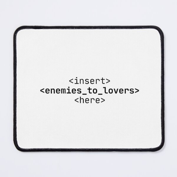 Item preview, Insert Enemies To Lovers Here Code Stamp designed and sold by curated-plots.