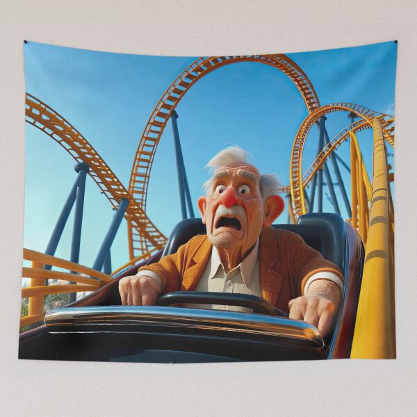 Item preview, Old Man on a rollercoaster designed and sold by Colin Bentham.
