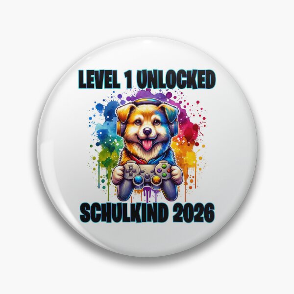 Item preview, Schoolchild 2026 Level 1 Unlocked Gaming Dog designed and sold by MinimalChaosDE.