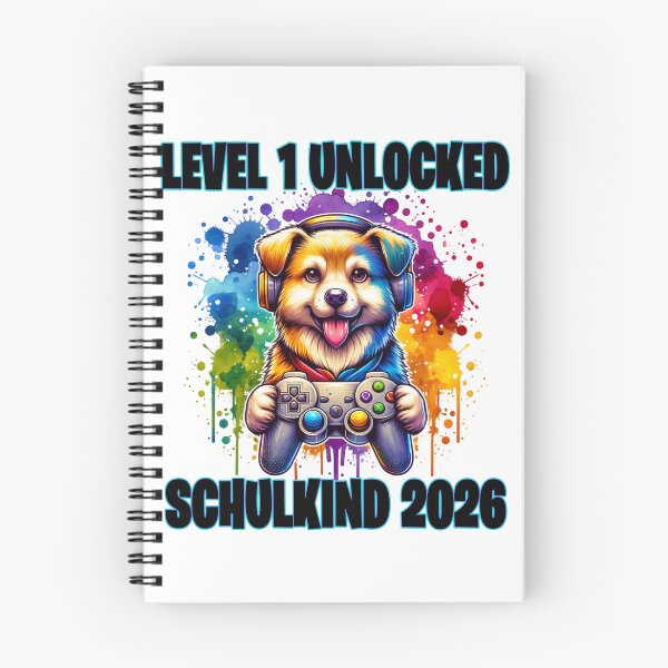 Item preview, Schoolchild 2026 Level 1 Unlocked Gaming Dog designed and sold by MinimalChaosDE.