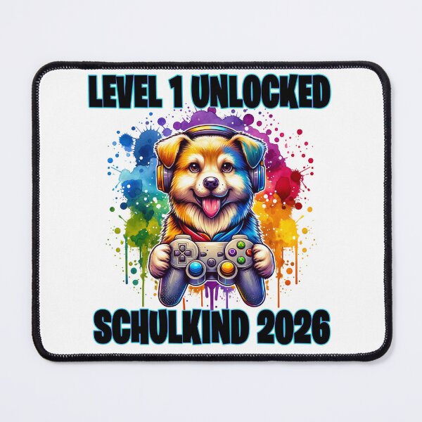 Item preview, Schoolchild 2026 Level 1 Unlocked Gaming Dog designed and sold by MinimalChaosDE.