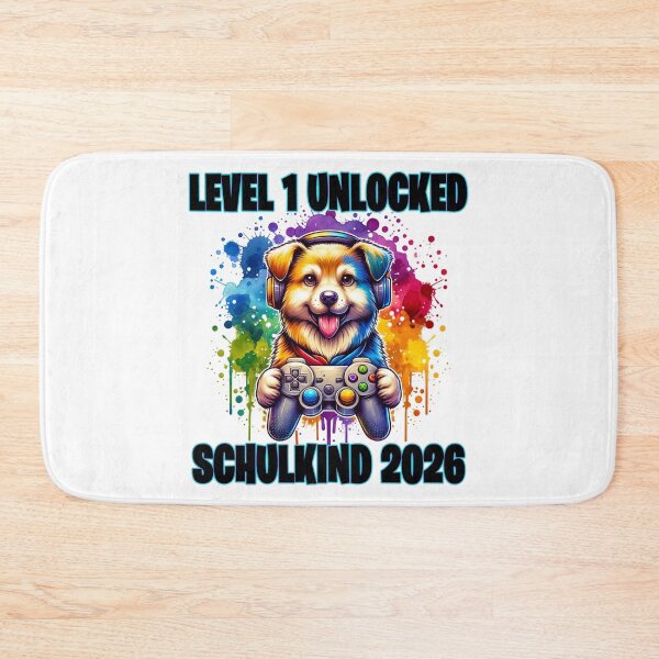 Item preview, Schoolchild 2026 Level 1 Unlocked Gaming Dog designed and sold by MinimalChaosDE.
