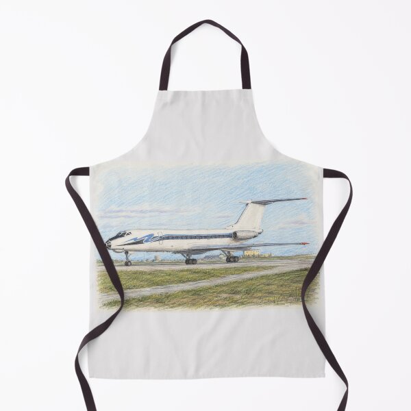 Item preview, Soviet Airliner – Vintage Colored Pencil Aviation Art designed and sold by EMairplanes.