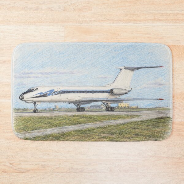 Item preview, Soviet Airliner – Vintage Colored Pencil Aviation Art designed and sold by EMairplanes.