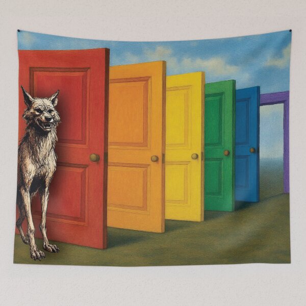 Item preview, The Wolf Is at the Door designed and sold by Rich La Bonté.