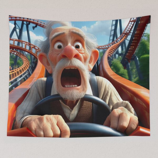 Item preview, Old Man on a rollercoaster designed and sold by Colin Bentham.