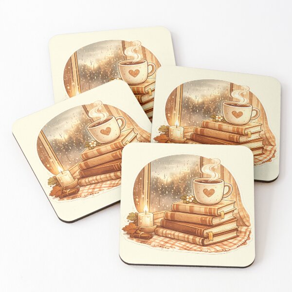 Item preview, Books Coffee Rainy Days designed and sold by 0606PM.