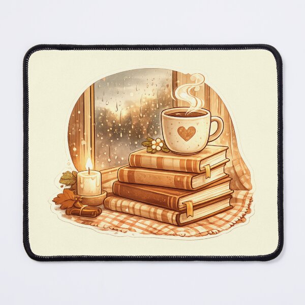 Item preview, Books Coffee Rainy Days designed and sold by 0606PM.