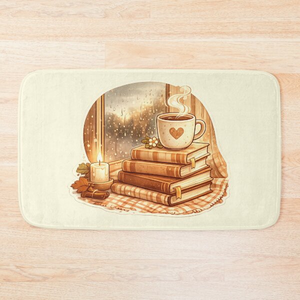 Item preview, Books Coffee Rainy Days designed and sold by 0606PM.