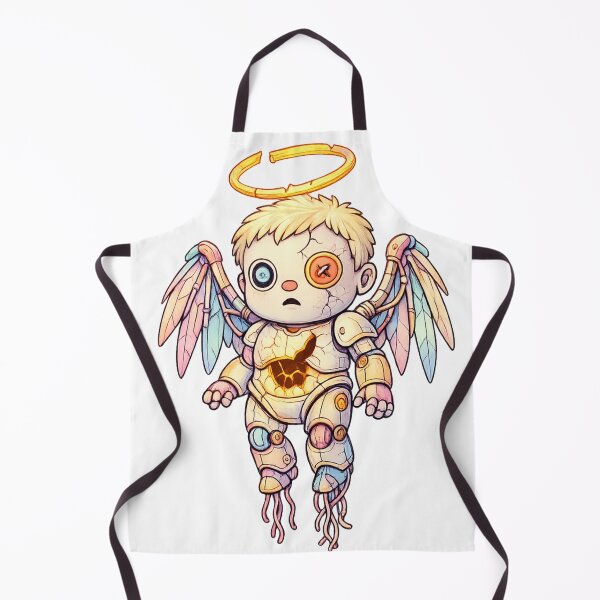 Item preview, Creepy Angel Robot T-Shirt Design designed and sold by SoftSproutstu.