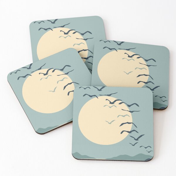 Item preview, Seagull Art, Coastal Sunset Art designed and sold by Studio pod Burom.