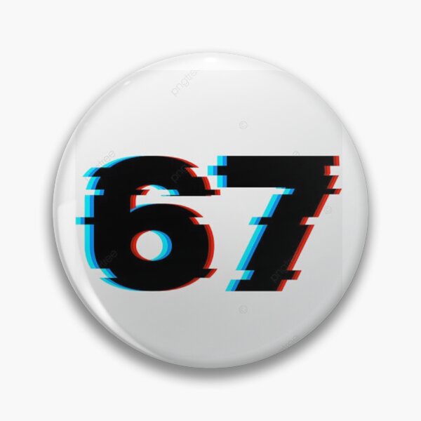 Item preview, Glitch Number 67 Retro Cyberpunk Style designed and sold by ceoyuliia.