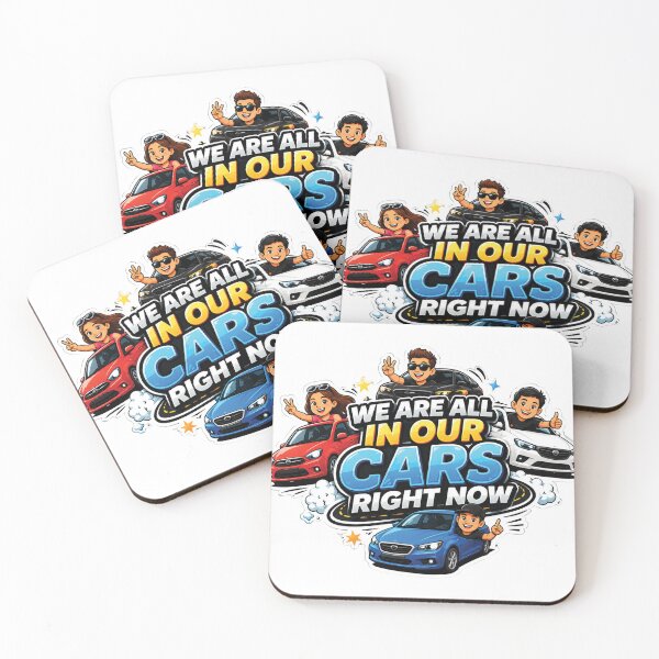 Item preview, We Are All In Our Cars Right Now Funny Car Sticker | Cartoon Driving Meme Design | Car Lovers Graphic designed and sold by Graphic Therapist.