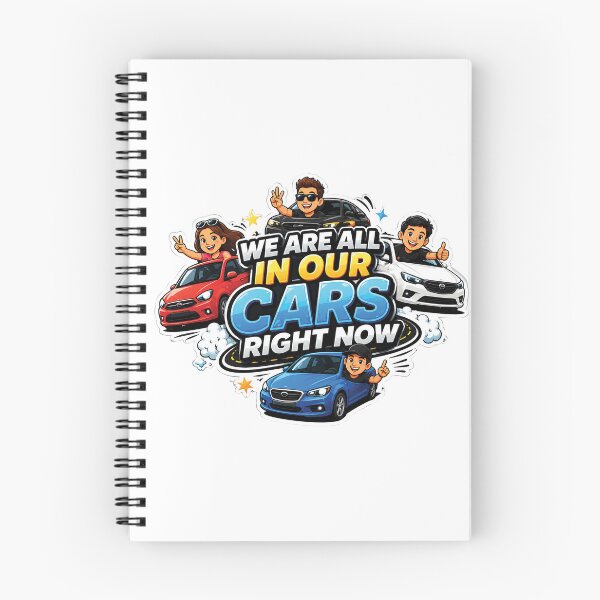 Item preview, We Are All In Our Cars Right Now Funny Car Sticker | Cartoon Driving Meme Design | Car Lovers Graphic designed and sold by Graphic Therapist.