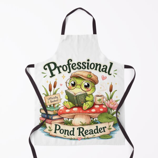 Item preview, Professional Pond Reader – Cute Frog Book Lover Design designed and sold by MotylekAnia.