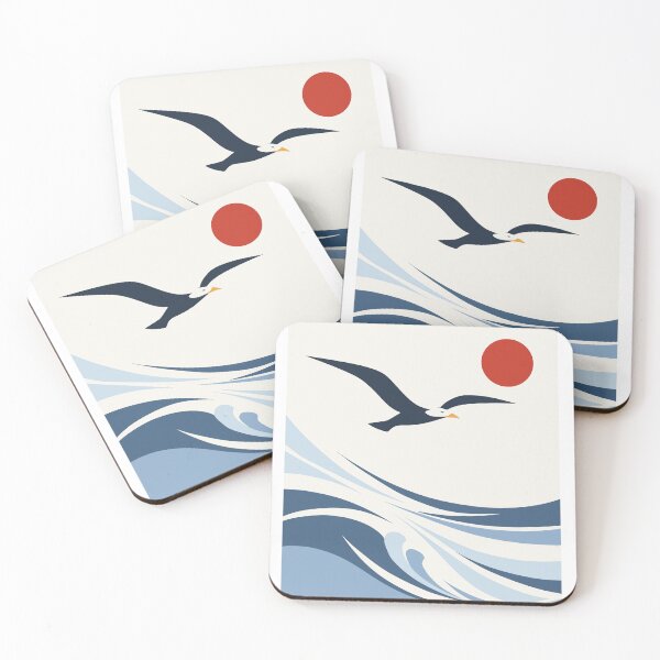 Item preview, Seagull Ocean Print designed and sold by Studio pod Burom.